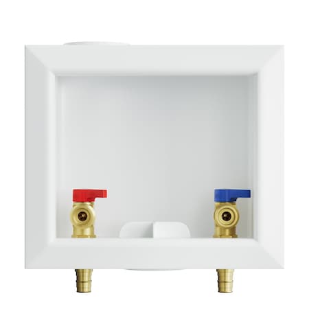 Jones Stephens Washing Machine Box, Center Outlet, 1/2in. PEX F1960 Connection B05944